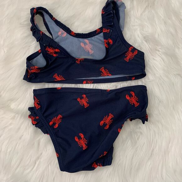 Old Navy lobster print two piece Swimsuit - Picture 4 of 6